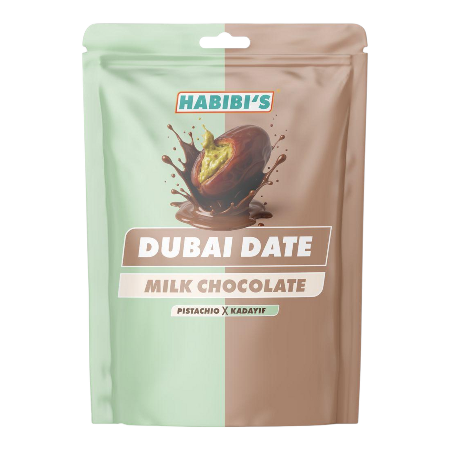 Habibi's Dubai Chocolat au lait, pistache et kadaïf 100g