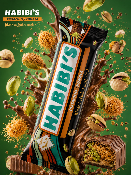 Habibi’s Dubai Reep Melkchocolade 40g